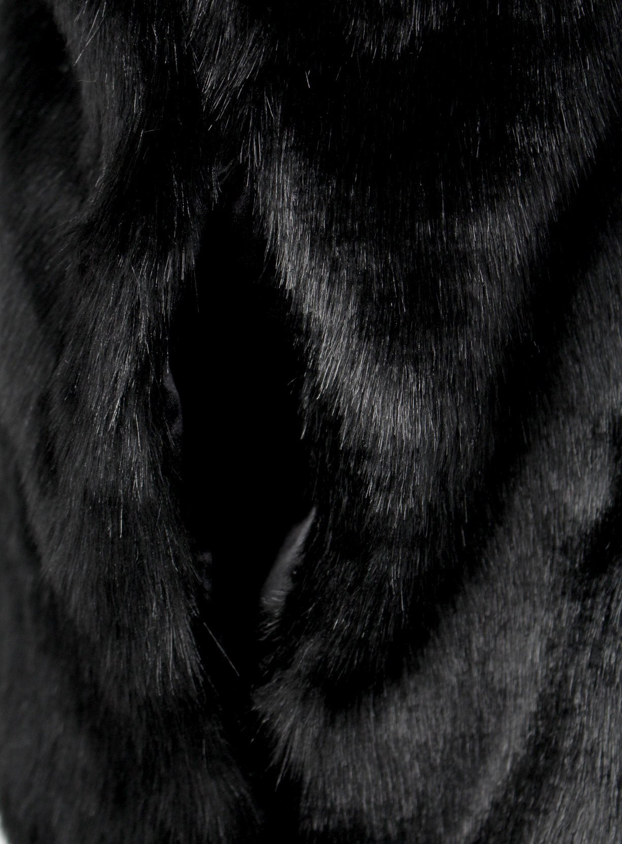 Kash unisex fur vest in black — alternate view 3