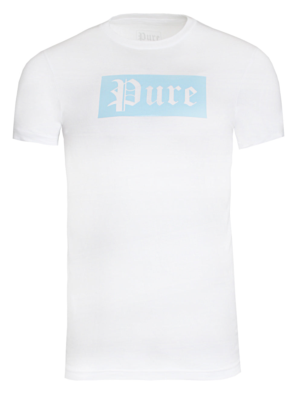 Pure Block Logo Tee in white – view 1 of 2