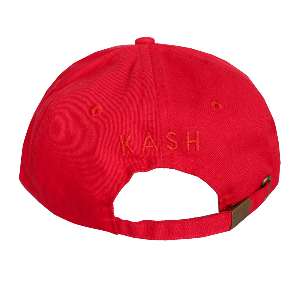 Men's 3D Gold Hamsa Hand Cap-Red