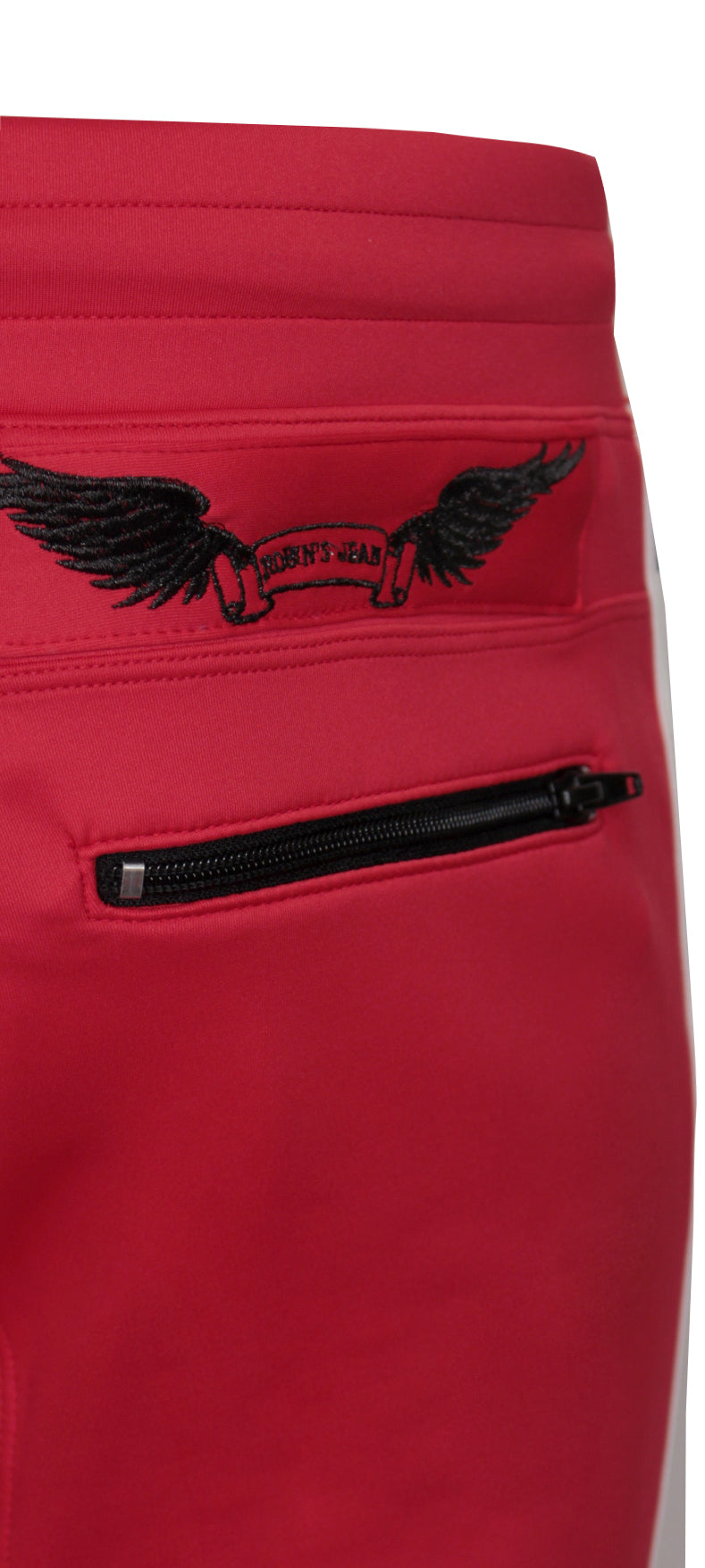 Robin's Jean Red and White Stripe Track Suit in red – view 6 of 6