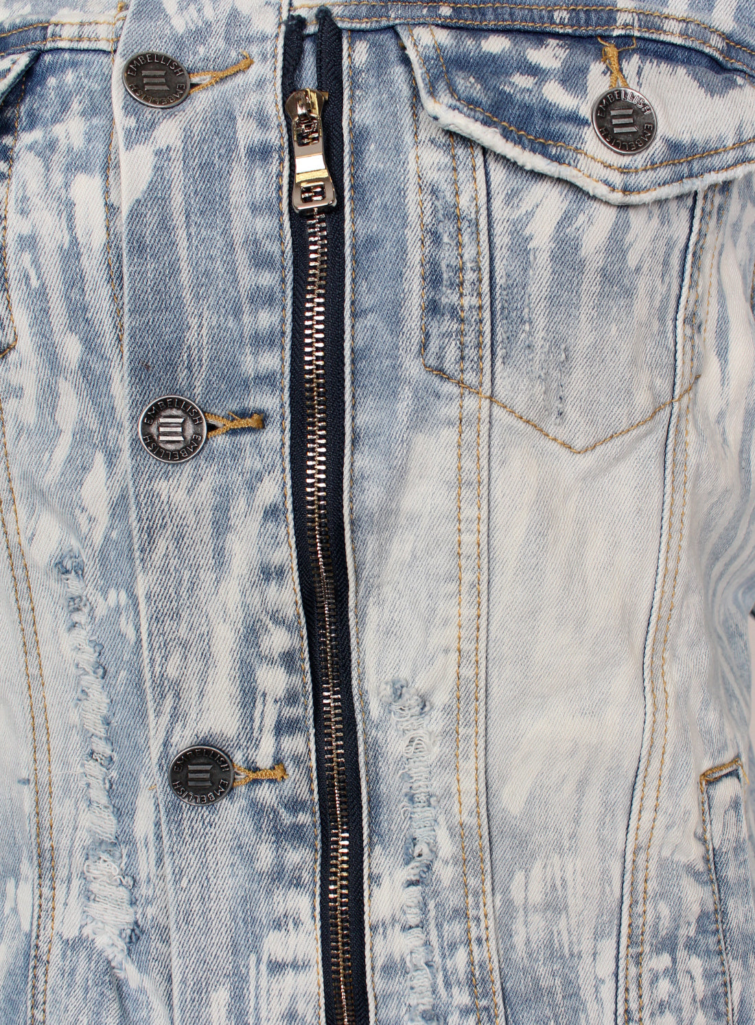 Peterson Jacket | Light Blue Bleach