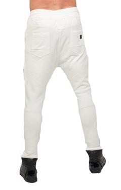 Black Kaviar Mazing Knit White Pants