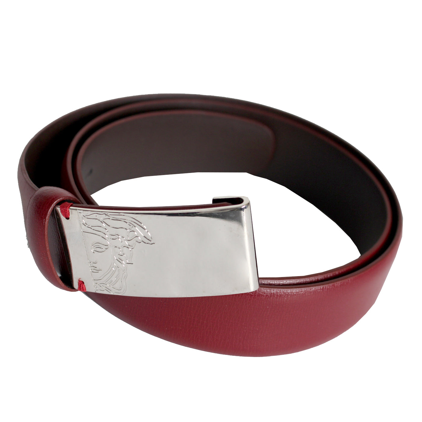 Versace | Medusa Half Printed Burgundy Belt