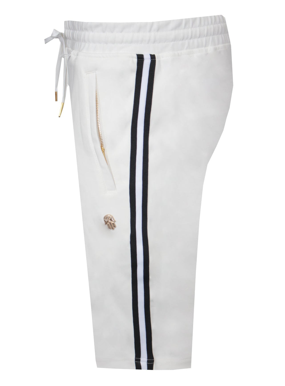 Kash Milk & Cookies Track Shorts in white – view 1 of 3