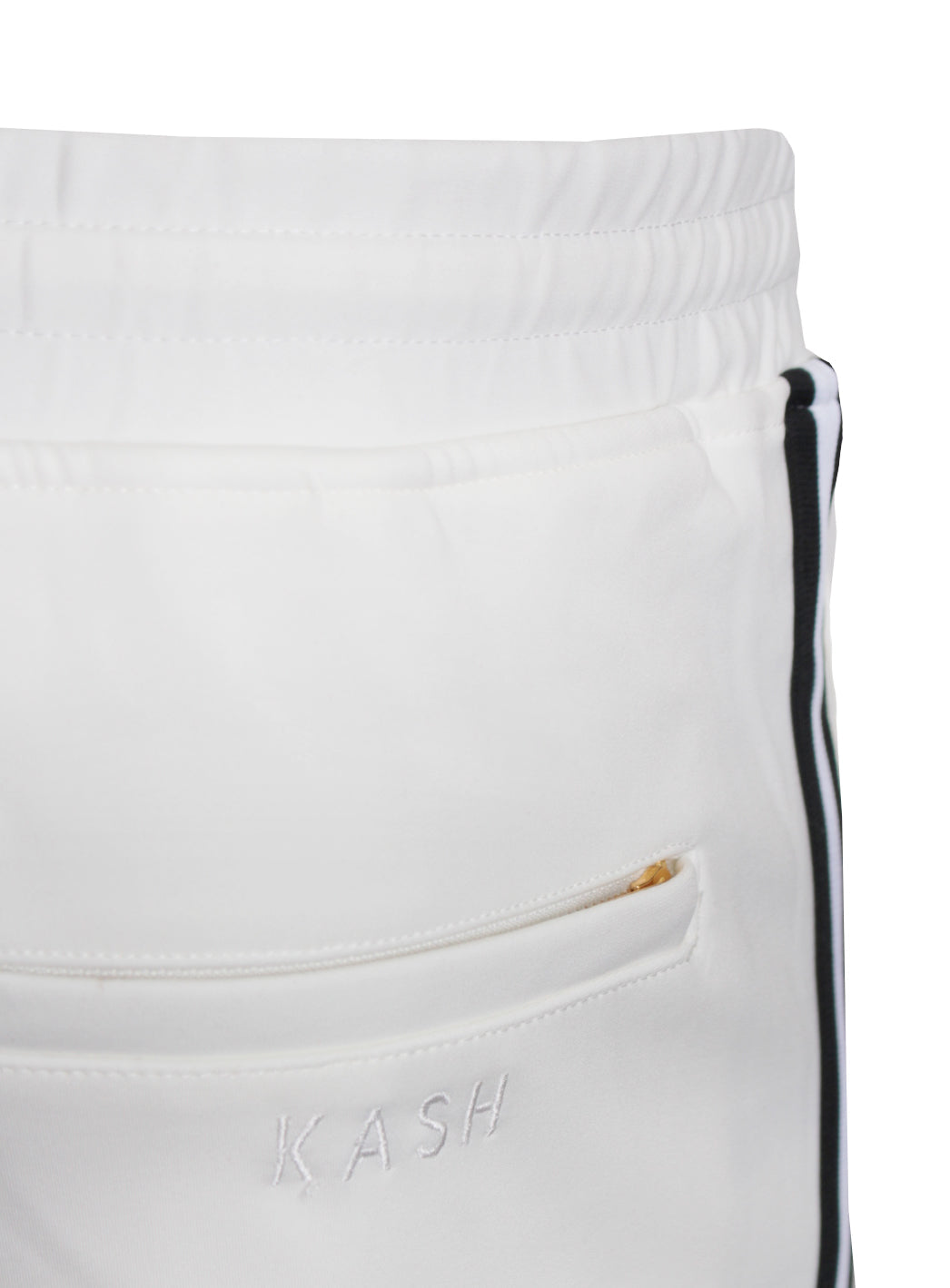 Kash Milk & Cookies Track Shorts in white – view 3 of 3
