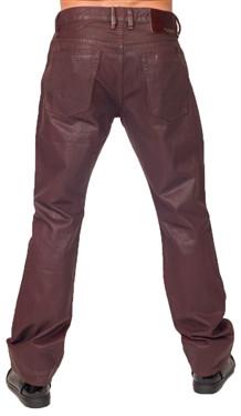 Cult of Individuality Heritage Straight Jeans in brick red – view 3 of 5