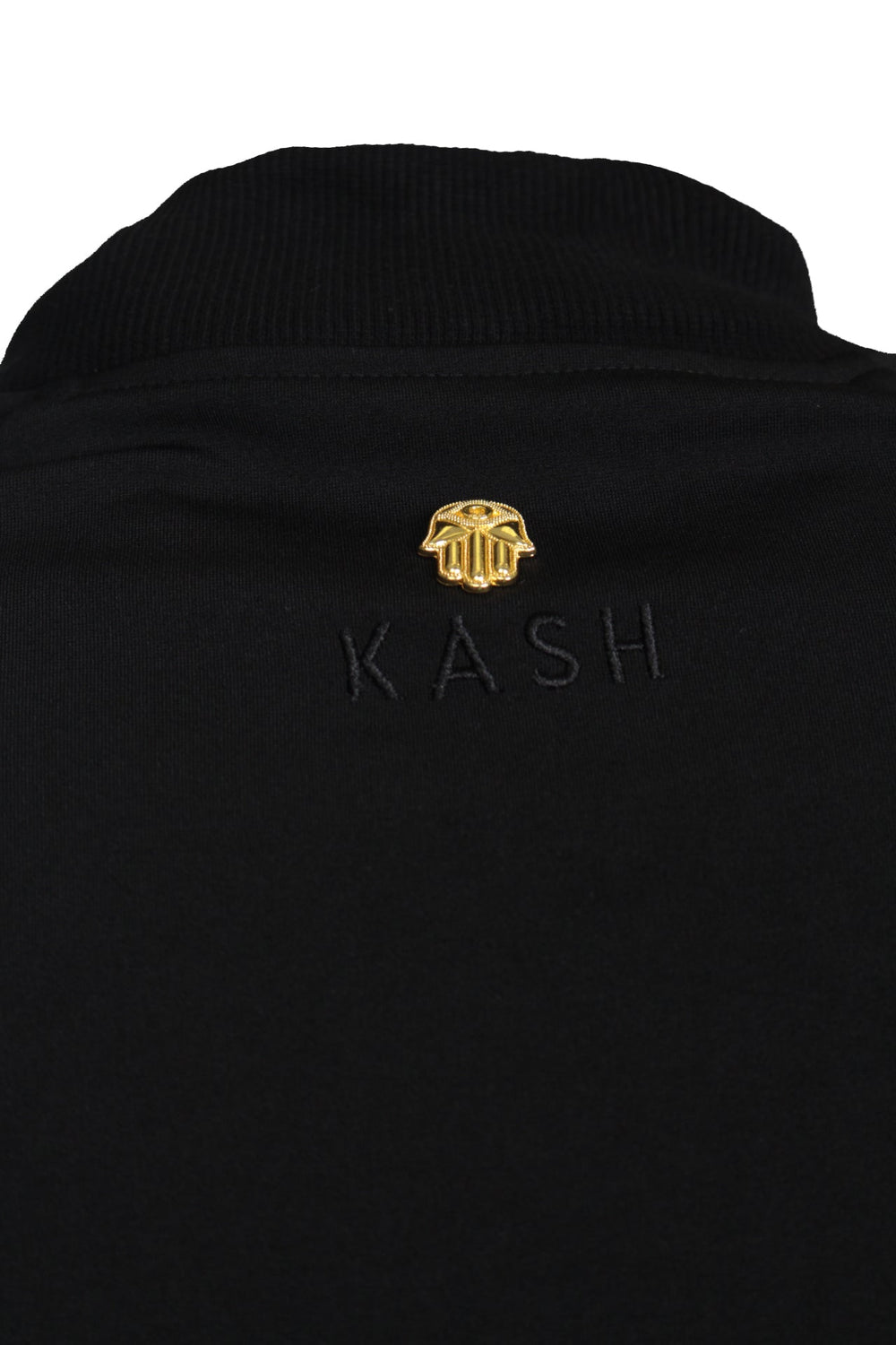 Kash Men's Track Jacket with Side Stripes in black – view 3 of 6