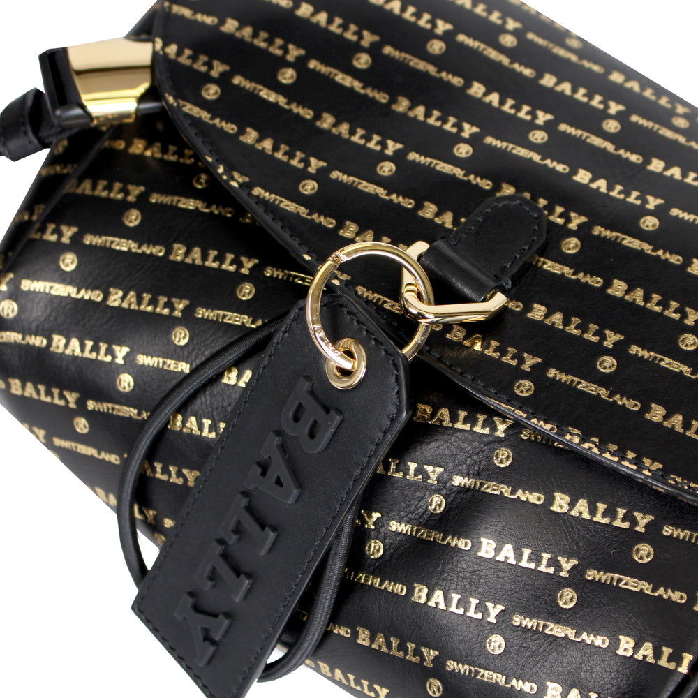 Men's Cage Sling Bag-Black and Gold