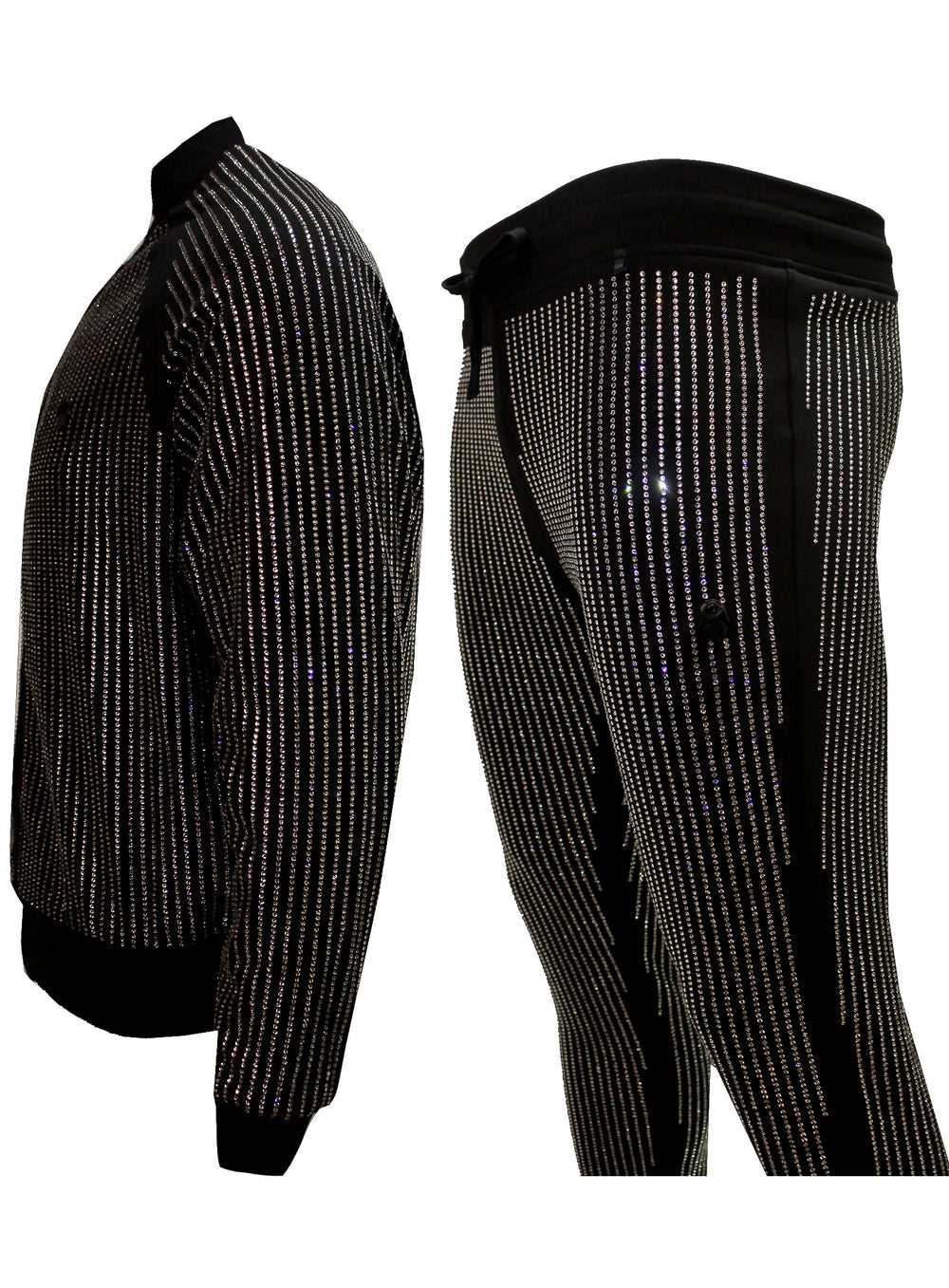 Kash Men's Long Sleeve Diamond Jacket in black – view 6 of 8