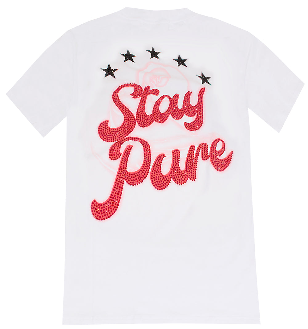 Pure Stay Pure Diamond Tee in white – view 3 of 4