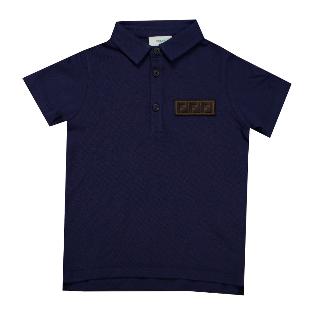 Fendi | Boys SS Polo With Classic FF Logo – view 1 of 2