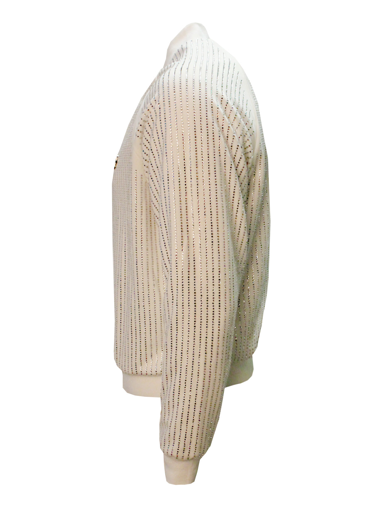 Kash Men's Long Sleeve Diamond Jacket in white/clear – view 4 of 11