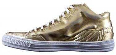 Robin's Jean Mid-Top Wing Shoes (Gold)