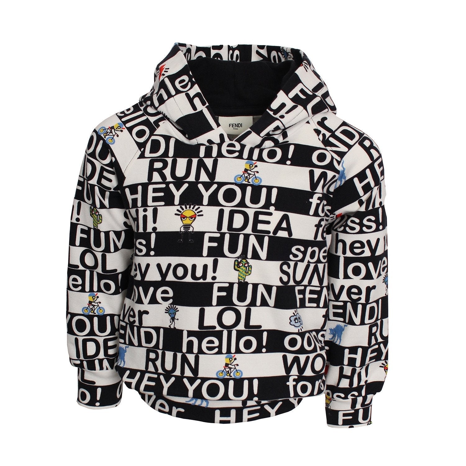 LS Words Graphic Sweat(BLACK/WHITE)