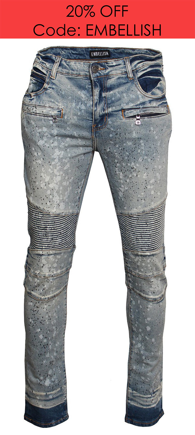 Men's George Biker Denim-Blue