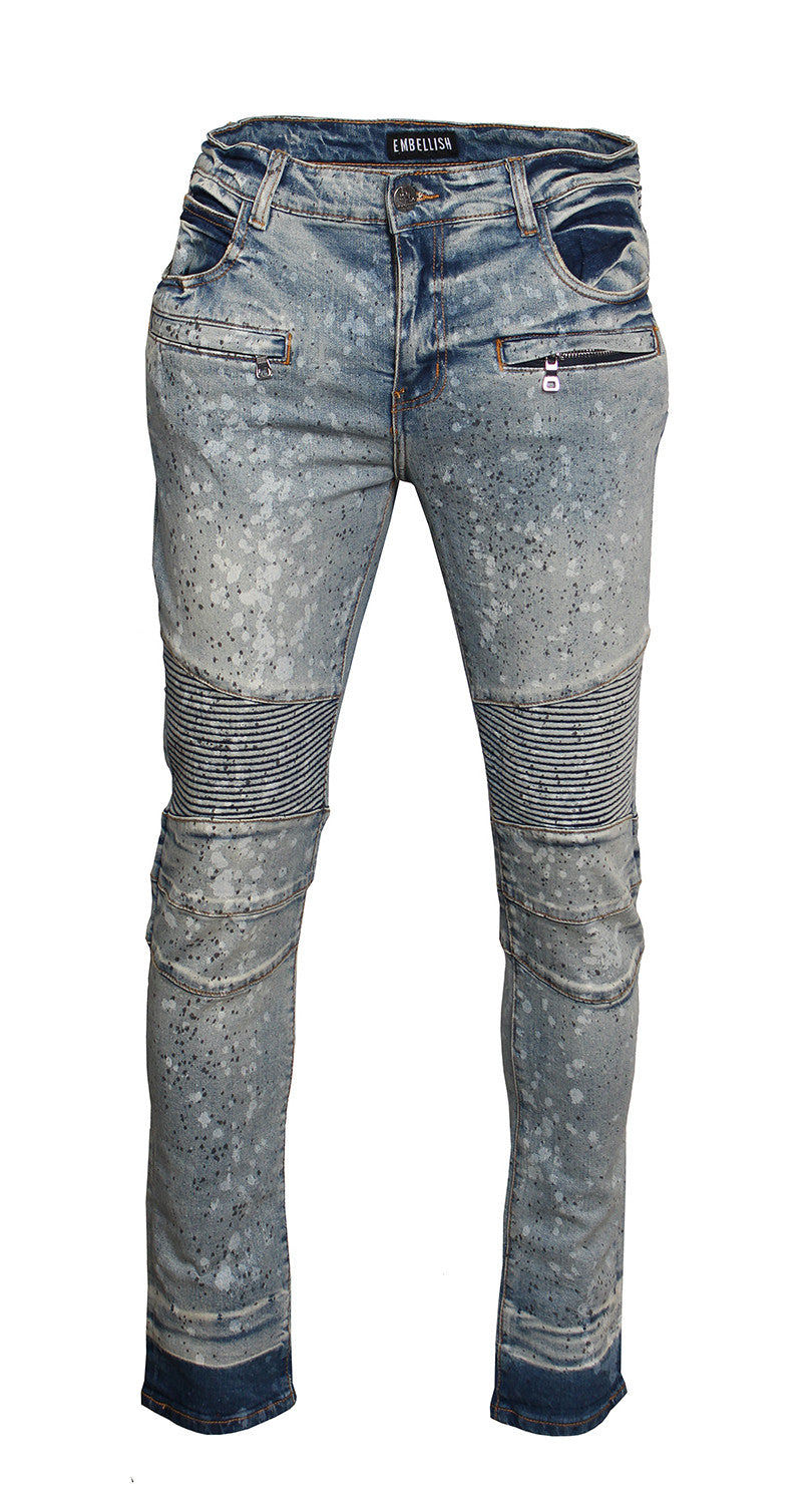 Men's George Biker Denim-Blue