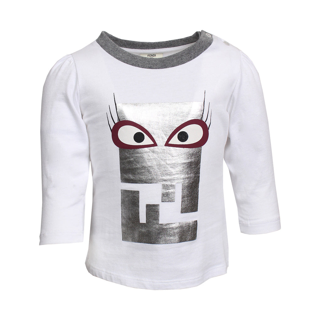 Baby Girl LS Tee (White)