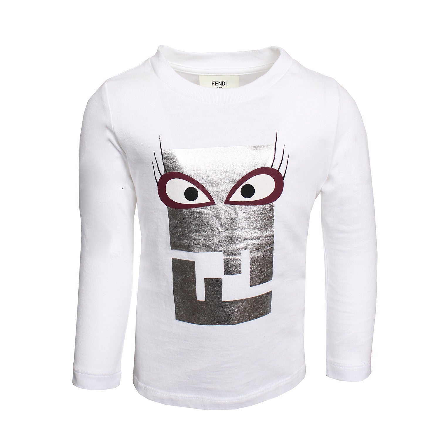 Fendi Mostro LS T-Shirt (WHITE) - Main Image