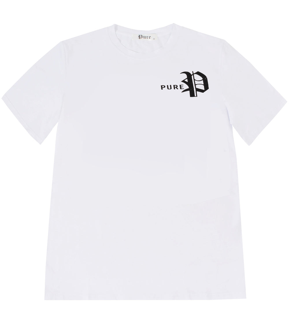 Pure Portrait Diamond Tee in white – view 5 of 6