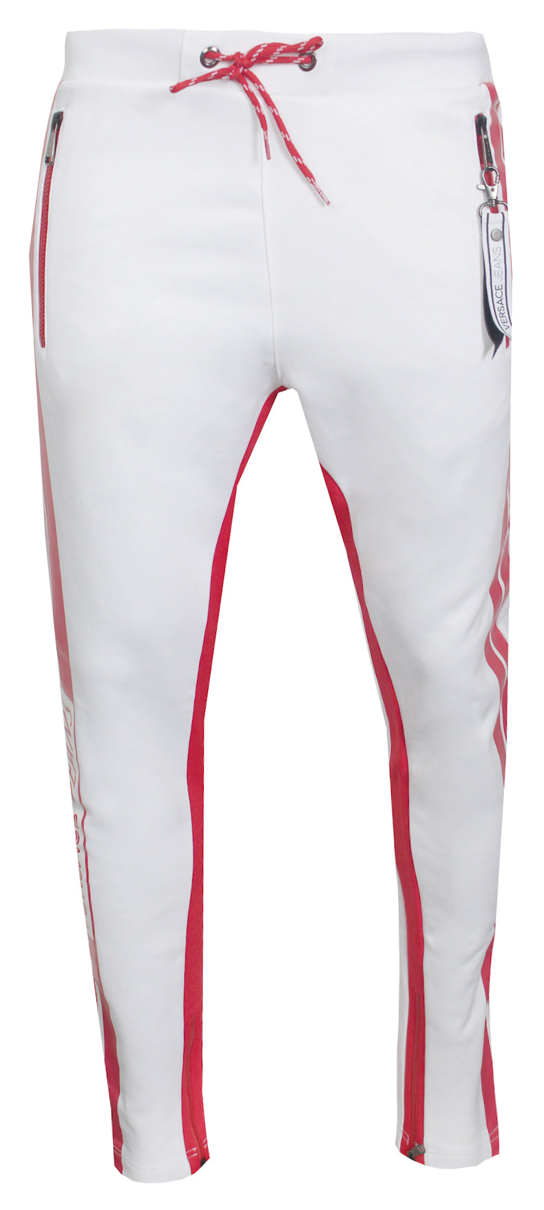 Men's Color Block Joggers-White