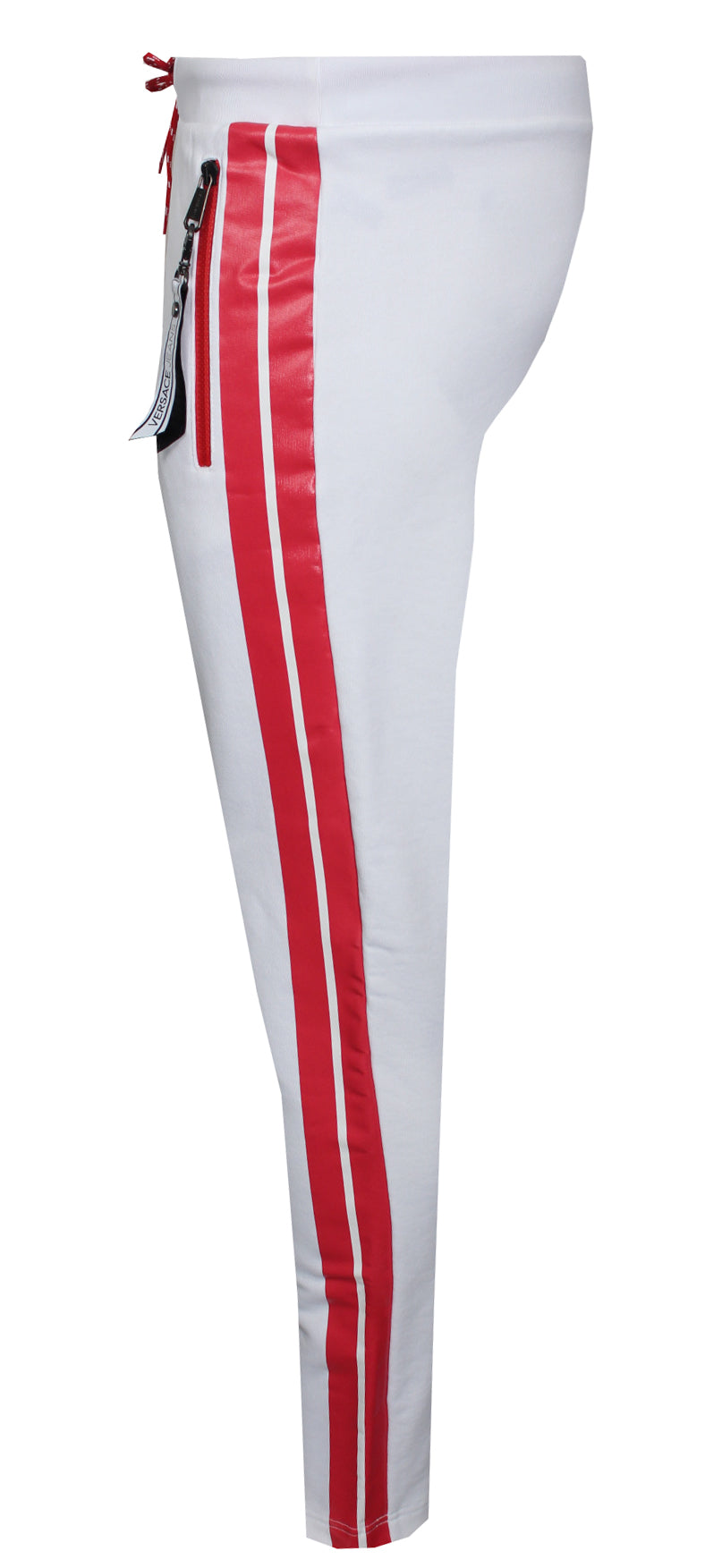 Men's Color Block Joggers-White