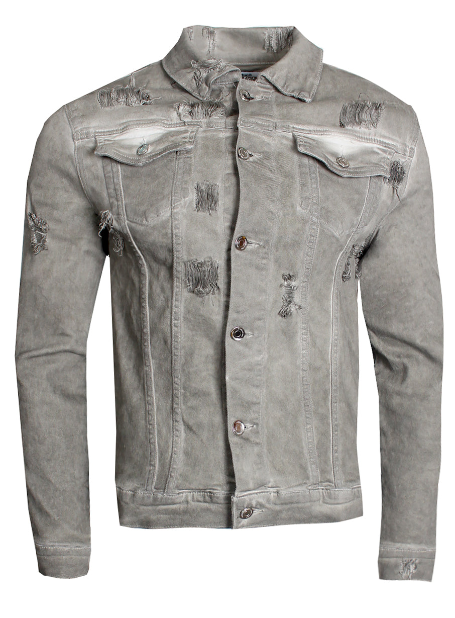 Men's Wilson Denim Jacket-Grey