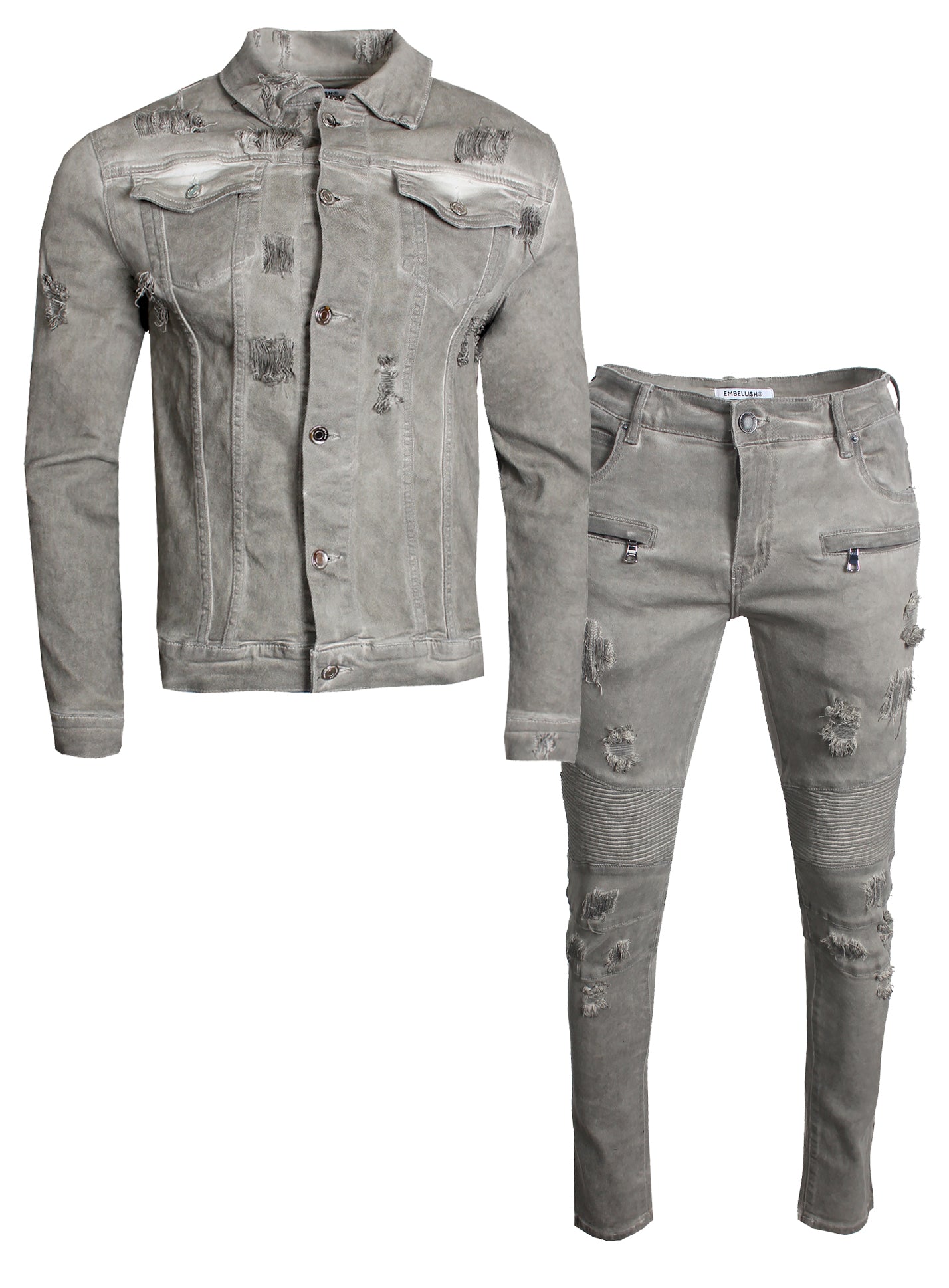 Men's Wilson Denim Jacket-Grey