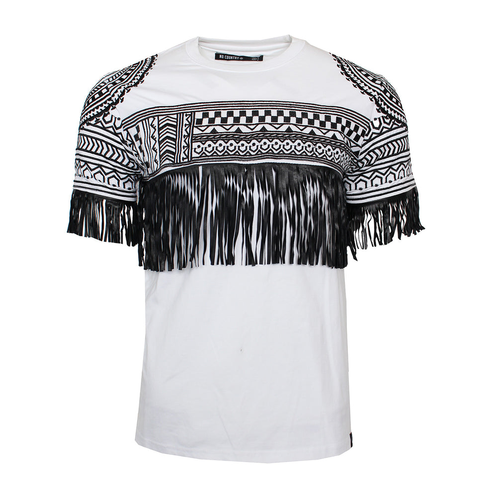 Tribe Fringe Tee (WHITE)