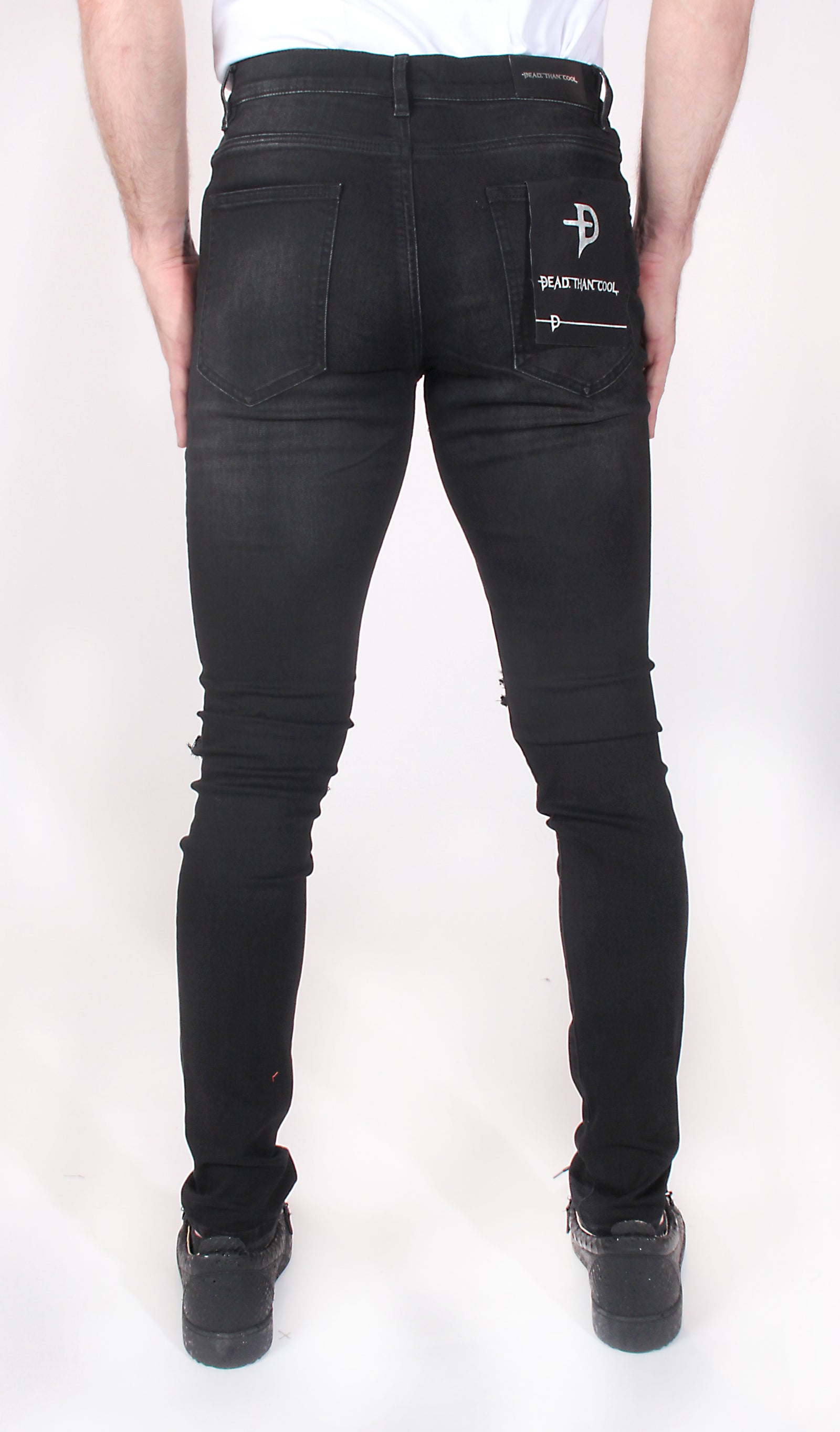 Dead Than Cool D Logo Jean in black – view 4 of 8