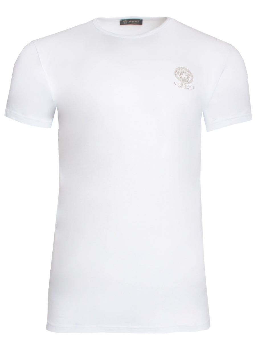 Versace Girocollo Crew Neck T-Shirt in white – view 1 of 2