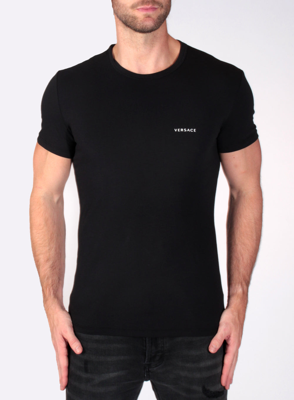 Versace Logo T-Shirt in black – view 1 of 4