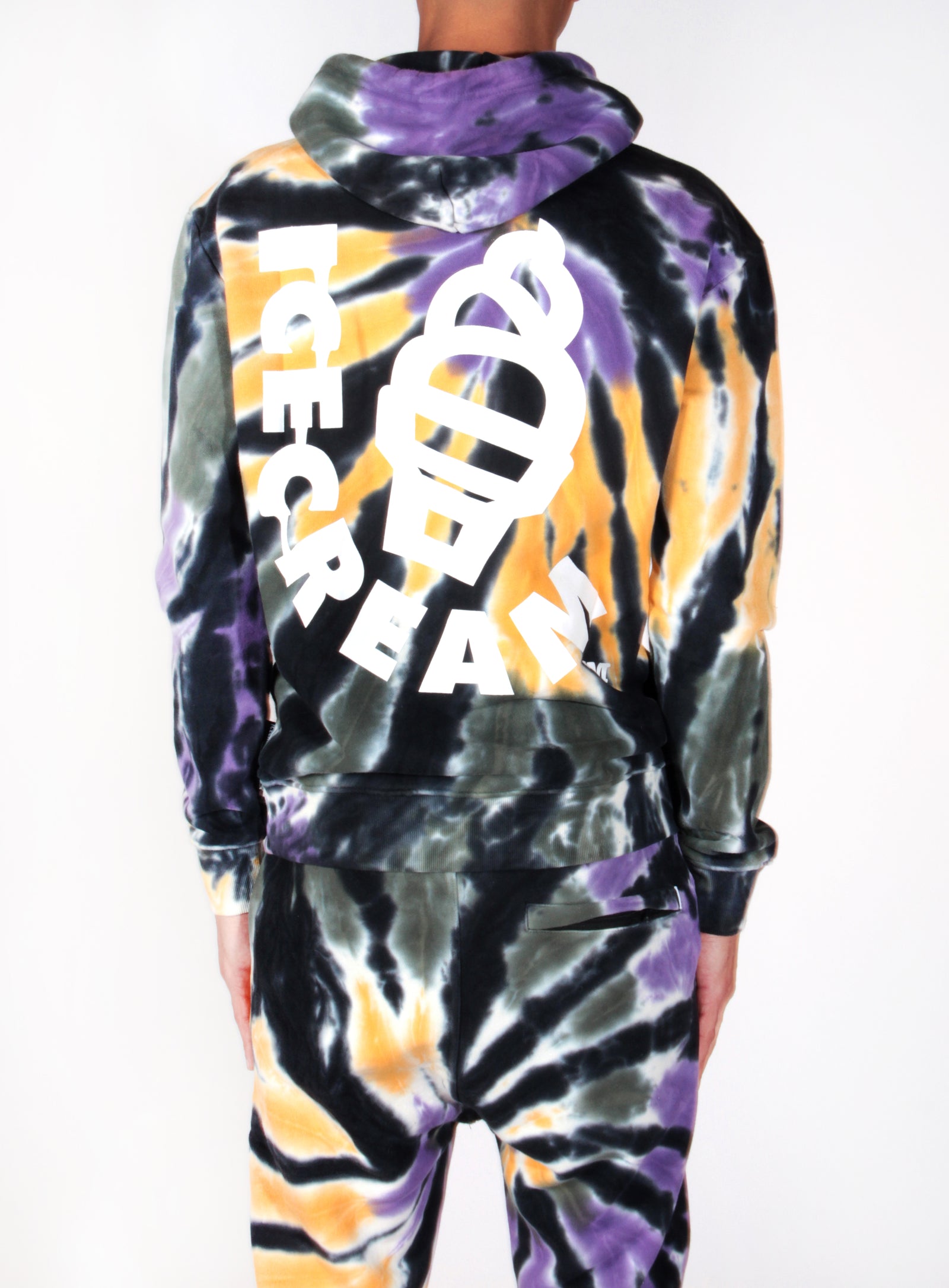 ICECREAM Erikson Hoodie in tie dye – view 2 of 9
