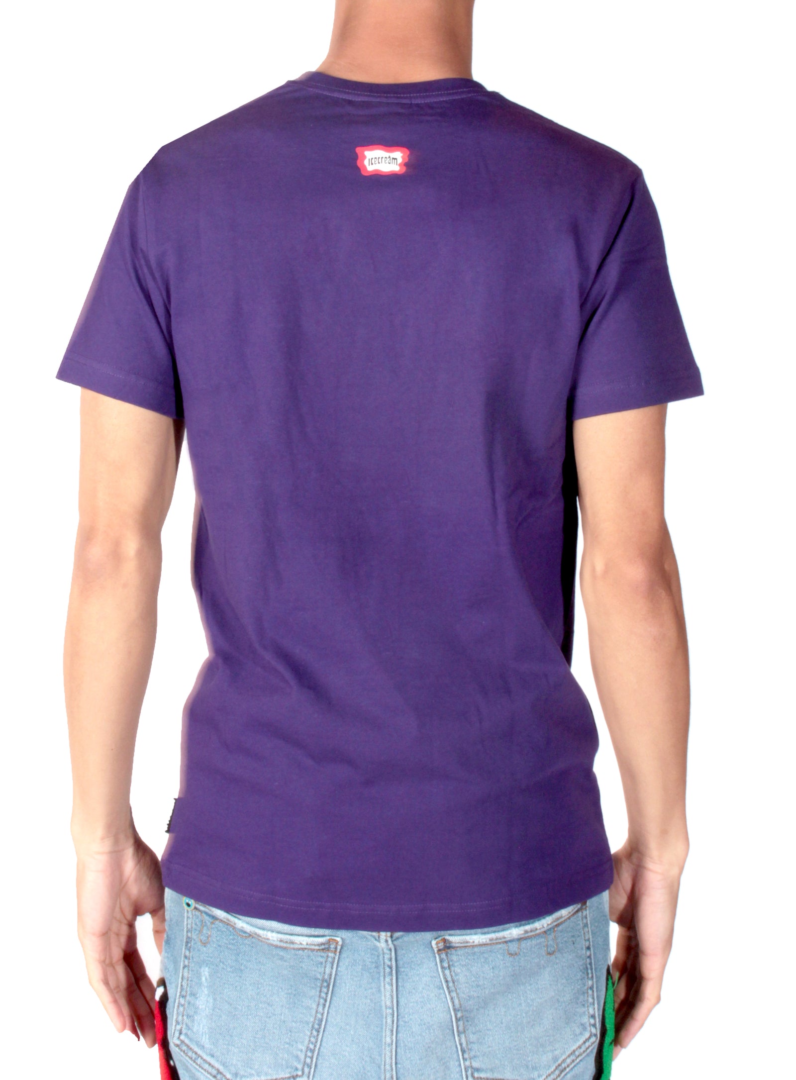 Icecream Diamond Split SS Tee - Acai – view 3 of 3
