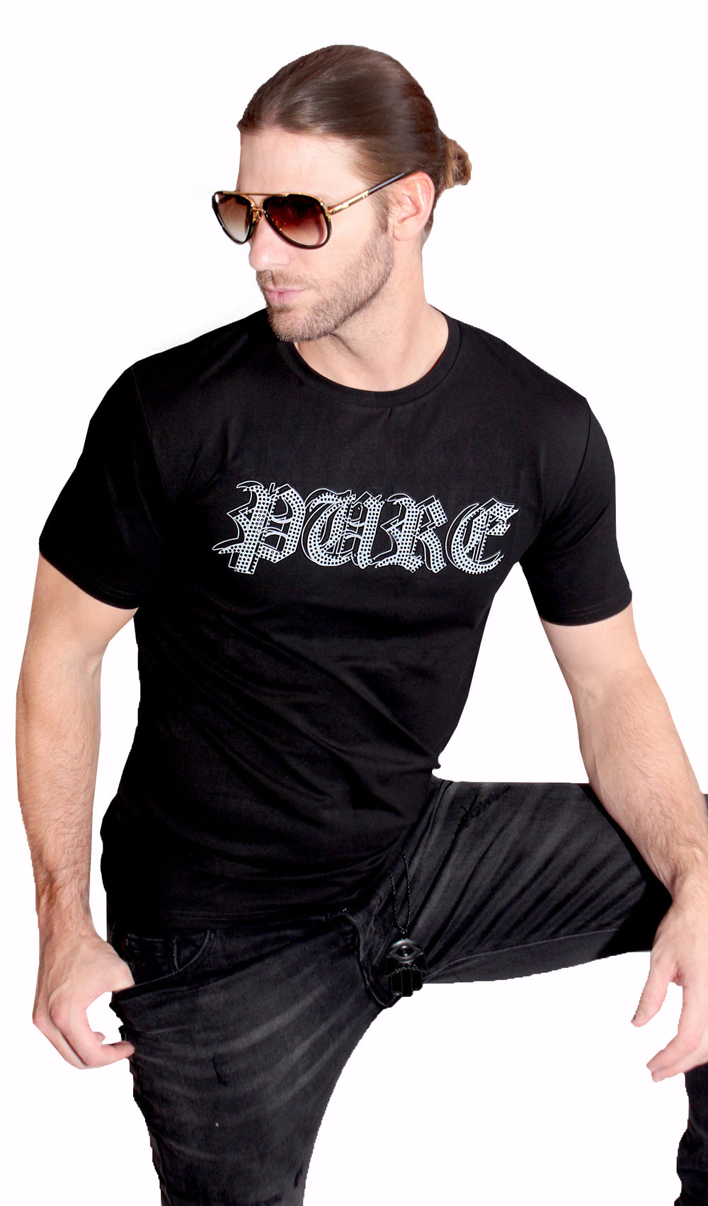 Pure Diamond Blueprint Tee in black – view 2 of 2