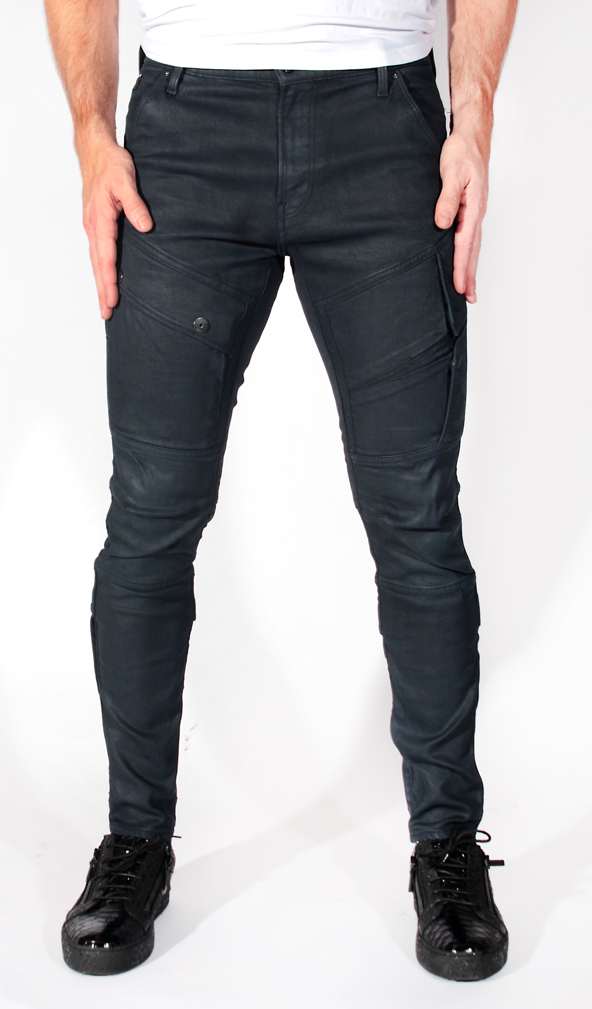 Airblaze 3D Skinny Jeans - Soot Metalloid Cobler