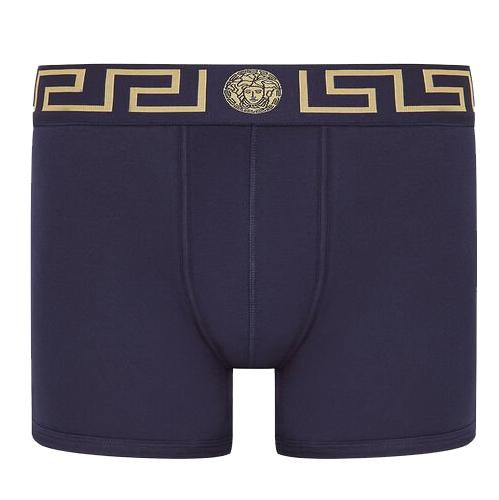 Greca Border Boxers - Navy