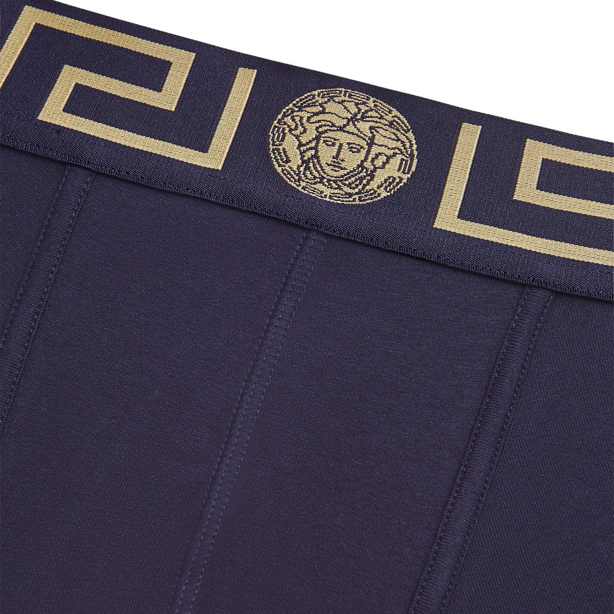 Greca Border Boxers - Navy