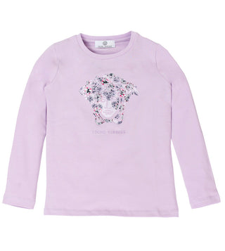 Girls Long Sleeve w/Gel Floral-Lilac - lilac / M 11