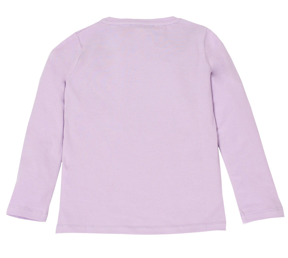 Young Versace Girls Long Sleeve Tee with Gel Floral in lilac – view 2 of 3