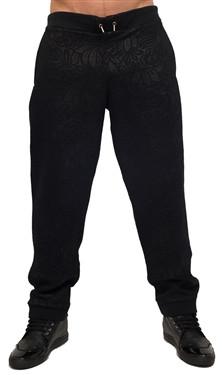 Double Print Black Sweatpants