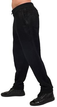Double Print Black Sweatpants