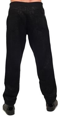 Double Print Black Sweatpants