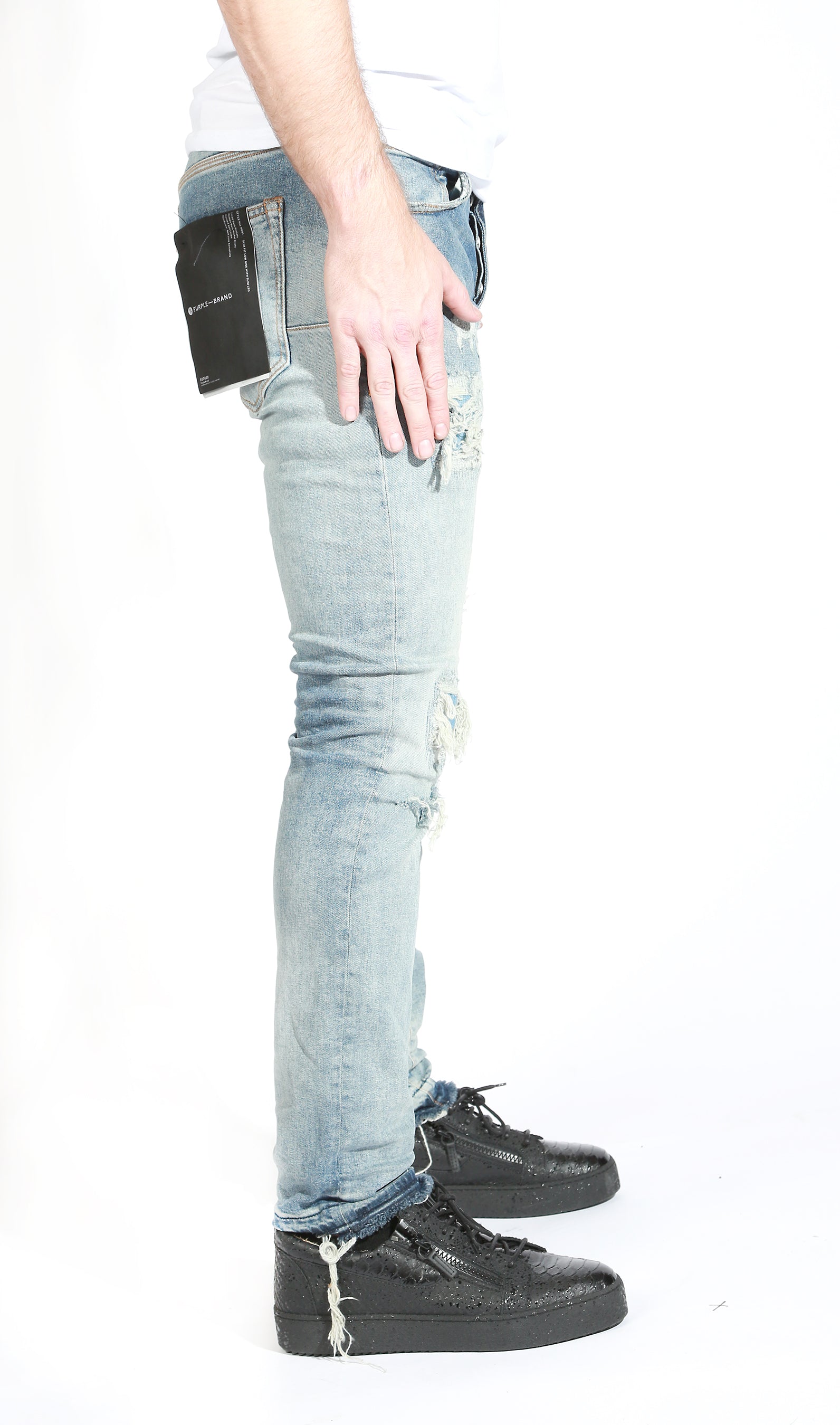 Purple Brand Four Pocket Indigo Jeans in indigo – view 3 of 3
