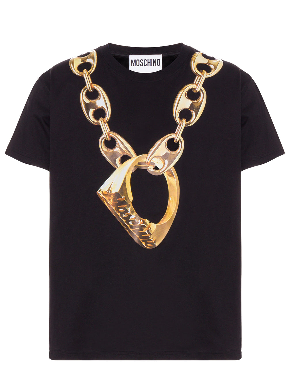Moschino Chain With Ring Short Sleeve Tee