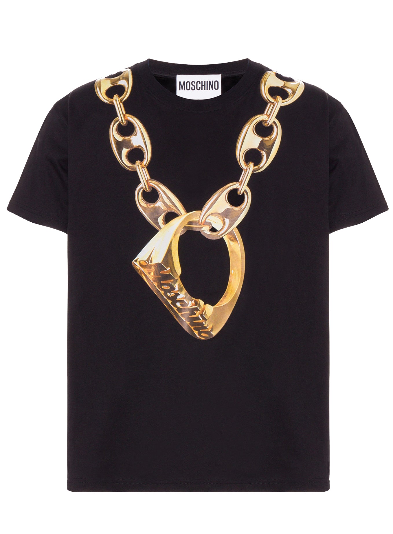 Moschino Chain With Ring Short Sleeve Tee