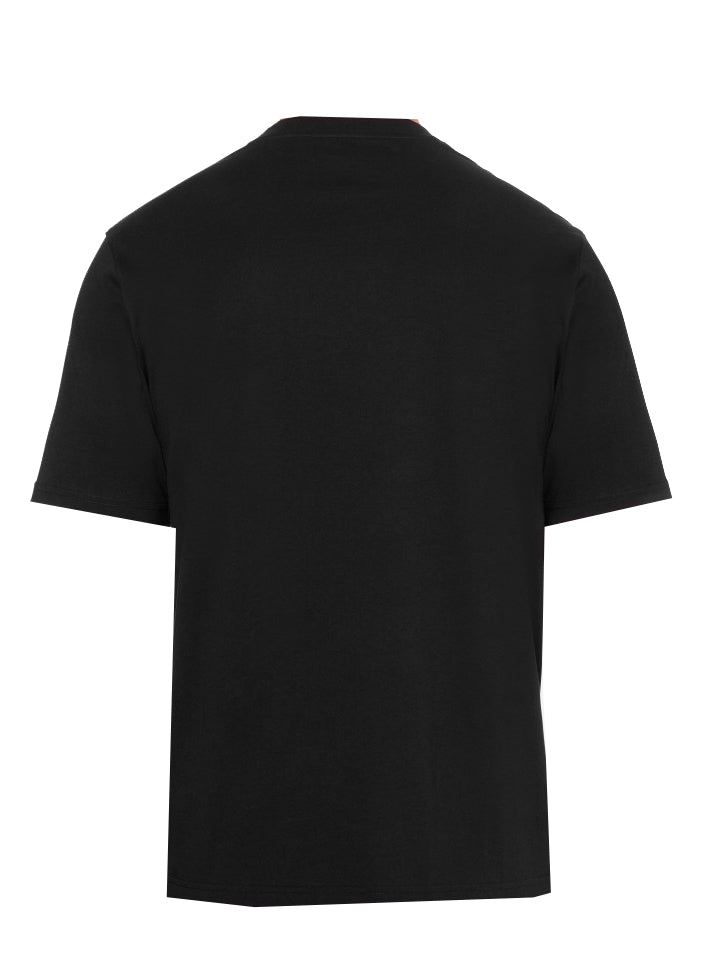 Embroidered Graphic Tee - Black