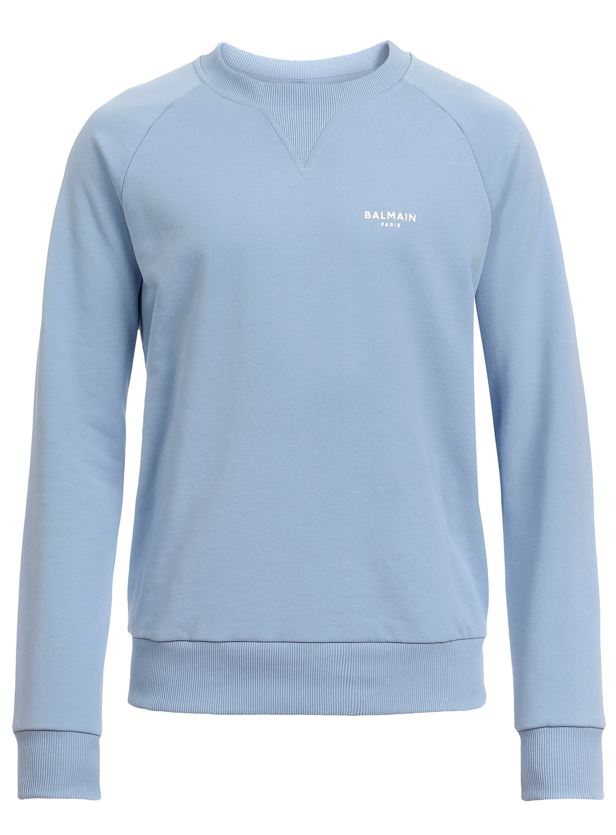 BALMAIN FLOCK SWEATSHIRT - BLUE