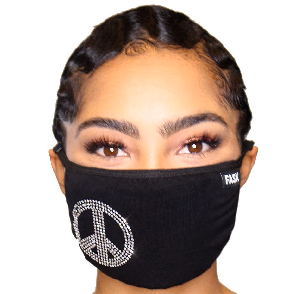 FASK Peace Cotton 2.0 Stoned Mask with Interchangeable Filter and Adjustable Size Strap
