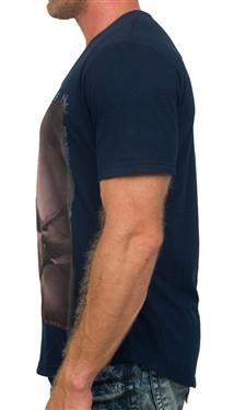 Religion To Be Continued Scoop Navy Tee
