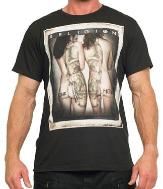 Religion Back Tattoo Tee (Black)